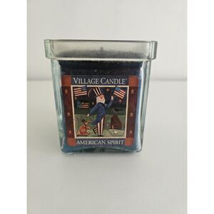 Village Candle American Spirit Blue Candle 6 oz
